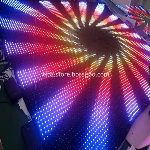 Led backdrop vision 96 inch curtains